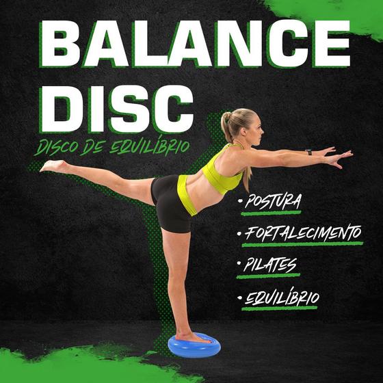 Imagem de Disco De Equilíbrio ,Balance Almofada Cushion, Pilates Yoga Fisioterapia, Fitness 34cm + Bomba