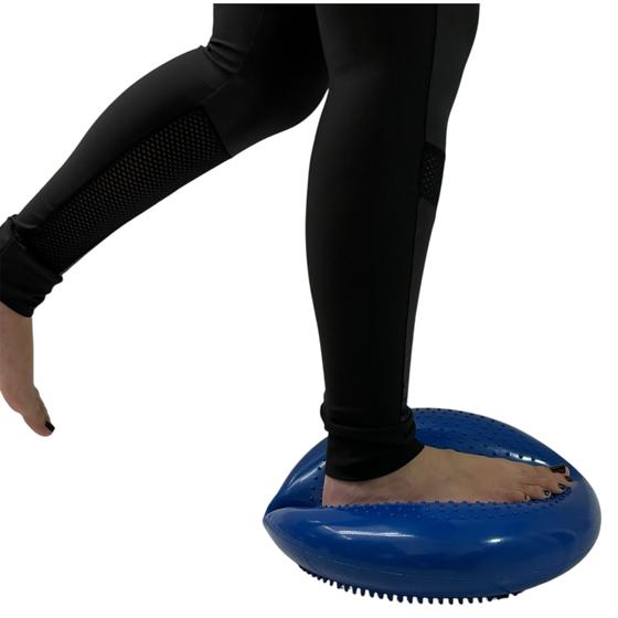 Imagem de Disco de Equilíbrio Inflável PIlates Fisioterapia Funcional 33cm Azul Liftness Dafoca Sports