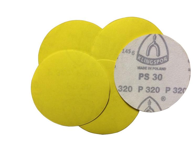 Imagem de Disco De Lixa 5 Pol 125Mm C/ Pluma Sem Furo Kit 100 Pçs