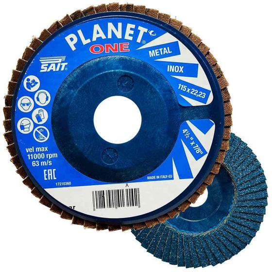 Imagem de Disco de Lixa Flap 4.1/2 Pol GR60 41315 SAIT