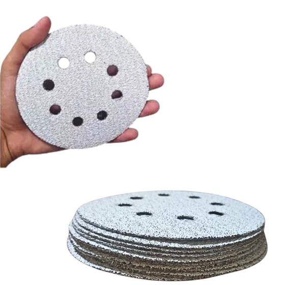 Imagem de Disco de Lixa Pluma Hookit 125mm GRÃO 60 8F DISFLEX 10 Un
