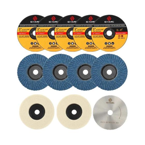 Disco de Lixamento SIFANG de 75mm - Roda de Corte para Ferramentas Elétricas Menor preço em Disco de Lixamento SIFANG de 75mm - Roda de Corte para Ferramentas Elétricas
