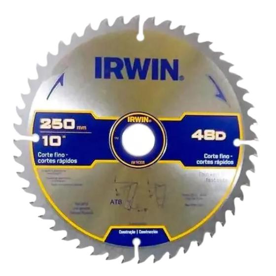 Imagem de Disco de serra circular 250mm 48 dentes irwin