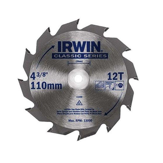 Imagem de DISCO DE SERRA CIRCULAR 4.3/8" x 12 dts 14103 - Irwin