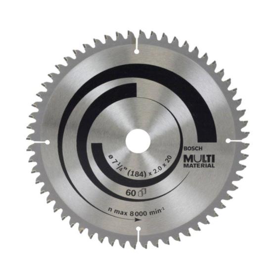 Disco de Serra Circular Multimaterial 7.1/4" com 60 Dentes 2608642193 Menor preço em Disco de Serra Circular Multimaterial 7.1/4" com 60 Dentes 2608642193