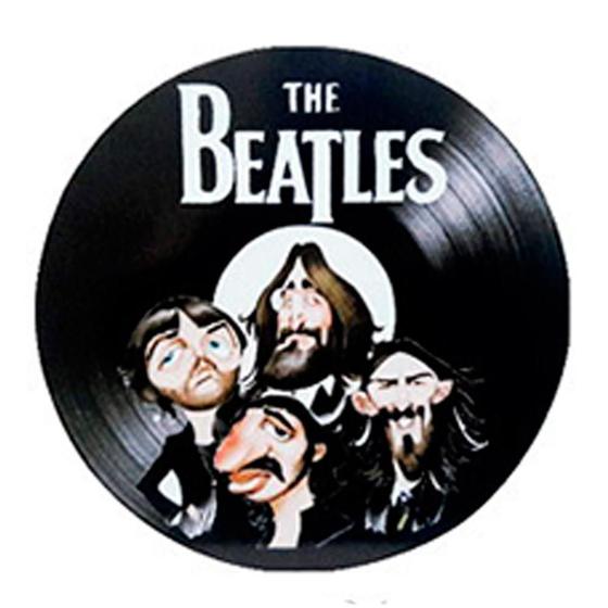 Imagem de Disco De Vinil Decorativo Em Madeira Star - The Beatles