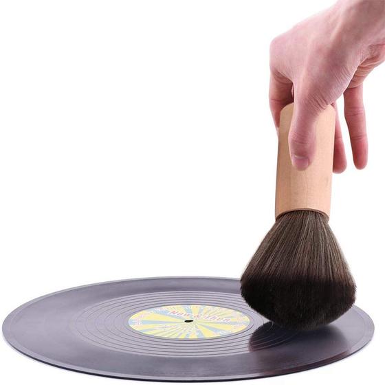 Imagem de Disco de vinil giratório LP Limpa escova de fibra de carbono anti-estática para disco de vinil CD PS4 Xbox Disk