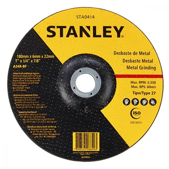 Imagem de Disco Desbaste Stanley 7X7/8X6.0