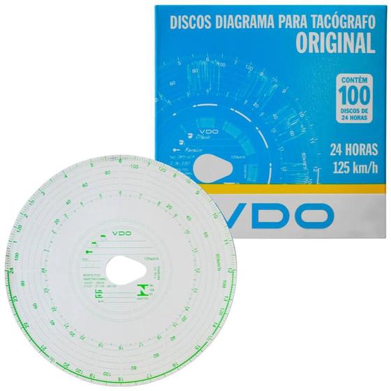 Disco Diagrama Tacógrafo Diário 125Km 24h 100 Unidades Vdo é ruim? Disco Diagrama Tacógrafo Diário 125Km 24h 100 Unidades Vdo é boa?