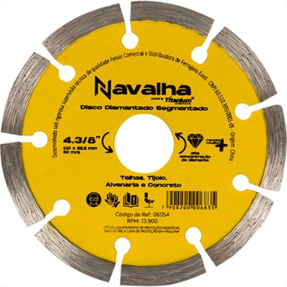 Imagem de Disco Diam Titanium Segmentado 110Mm