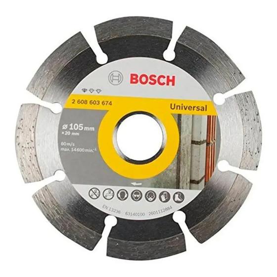 Imagem de Disco Diamantado 105mm Segmentado Granito 2608603674 Bosch original