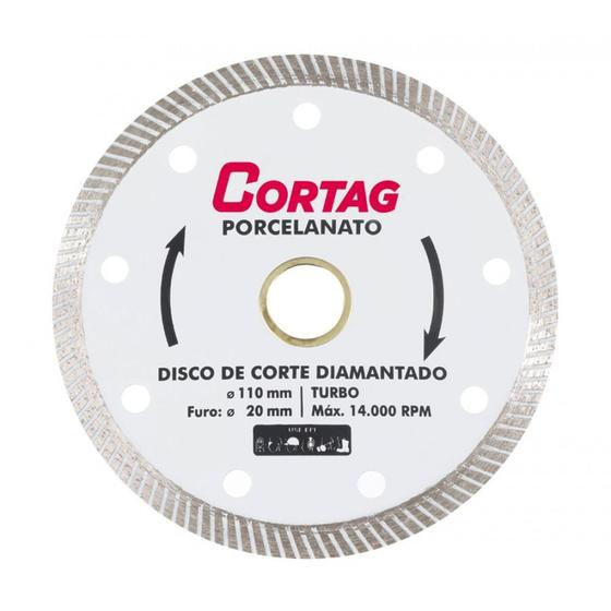 Imagem de Disco diamantado 4 pol. contínuo - porcelanato - Cortag