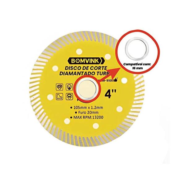 Imagem de Disco Diamantado 4 Polegadas Com Excelente Poder De Corte