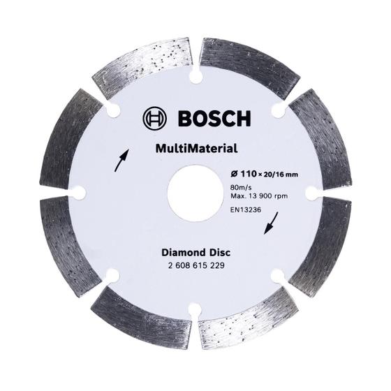 Imagem de Disco Diamantado Bosch MultiMaterial Segmentado 110x20/16x10mm 