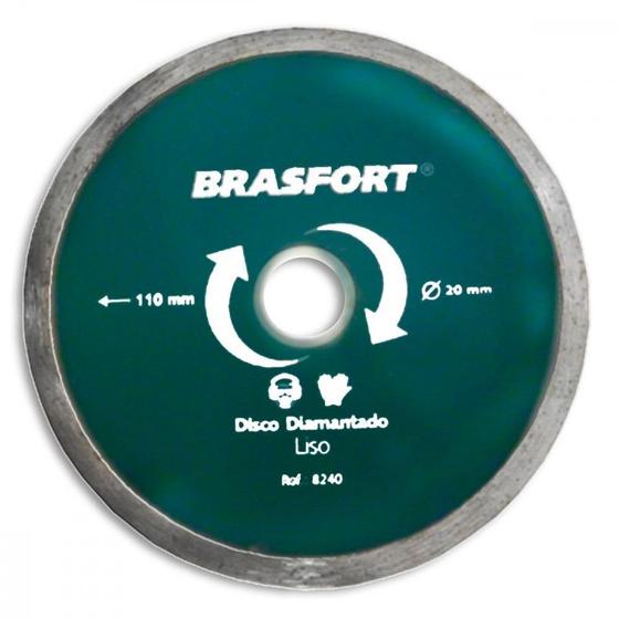 Imagem de Disco Diamantado Brasfort Liso Agua  110Mm 8240