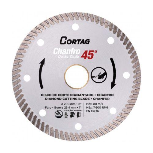 Imagem de DISCO DIAMANTADO CORTAG 200X25.4MM PARA CHANFRO 45º