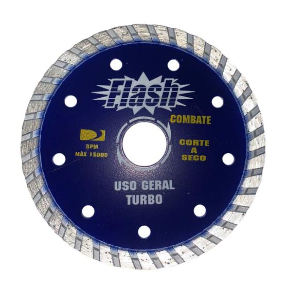 Imagem de Disco Diamantado Flash Turbo Uso Geral 110 X 20mm Diametalic