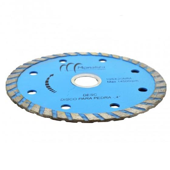 Imagem de Disco Diamantado Lamina Circular Para Cortar Pedra 105x20mm