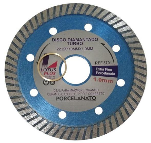 Imagem de Disco Diamantado Lts Porcelanato 110mmx20mm Ultra Fino Turbo