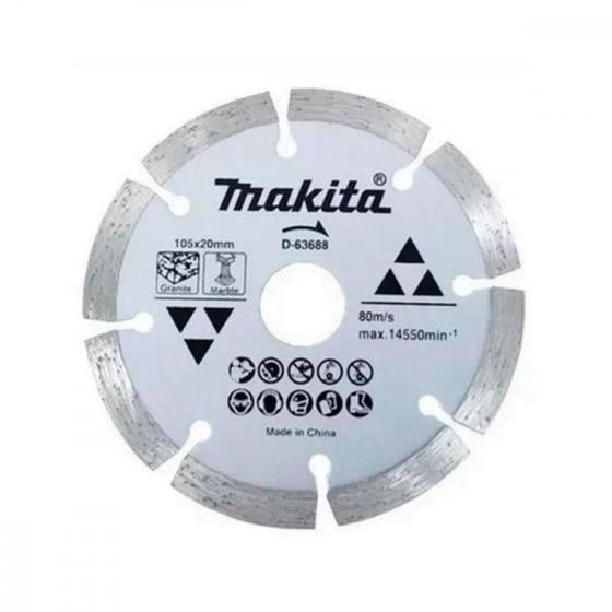 Imagem de Disco Diamantado Makita Segmentado 105Mm Para Granito E Marmore D-63688