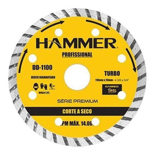 Imagem de Disco diamantado para serra marmore turbo 110 x  20mm hammer