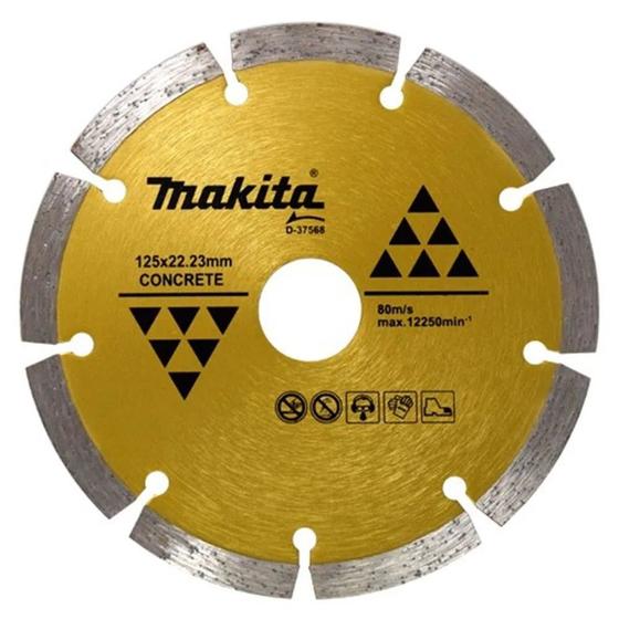 Imagem de DISCO DIAMANTADO SEGMENTADO 125 x 22,23mm P/ ESMERILHADEIRA - D-37568 - MAKITA