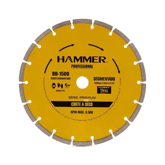 Imagem de Disco Diamantado Segmentado 9" Hammer- GYDD1500