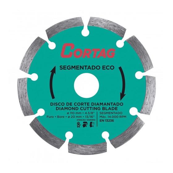 Imagem de Disco Diamantado Segmentado ECO 110mm 61699 - Cortag