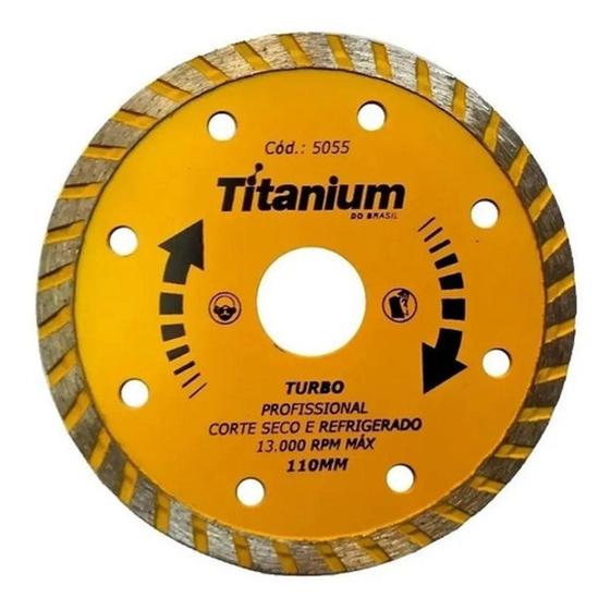 Imagem de Disco Diamantado Turbo 110Mm X 22Mm Reducao Titanium 5055