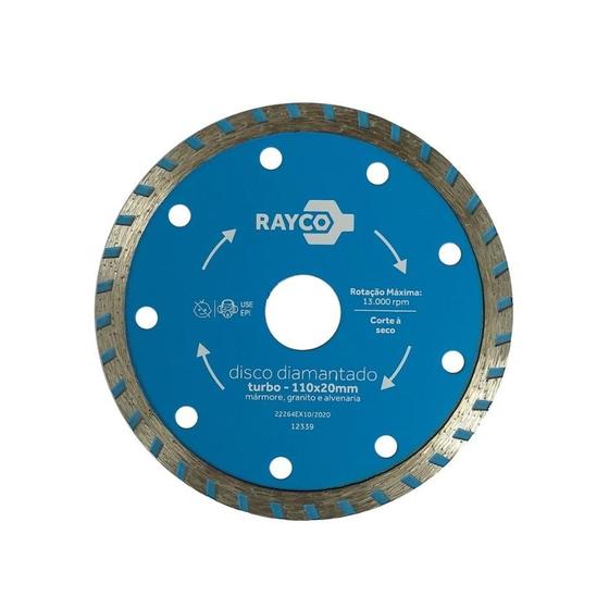 Imagem de Disco Diamantado Turbo 110x20mm Rayco At