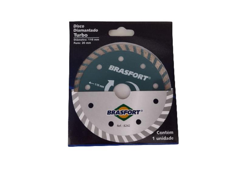 Imagem de Disco Diamantado Turbo Brasfort 110mm Corte Granitos Pedra