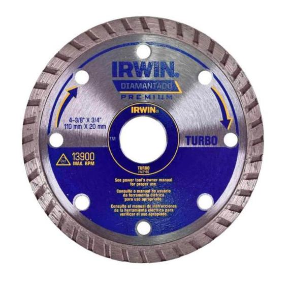 Imagem de Disco Diamantado Turbo Premium de 110mm x 20mm IW2146 IRWIN