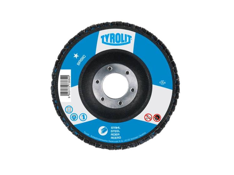 Imagem de Disco Flap Disc 4.1/2 - 115mm - G.40  BASIC CAIXA C/10PÇ - 34318364 - Tyrolit