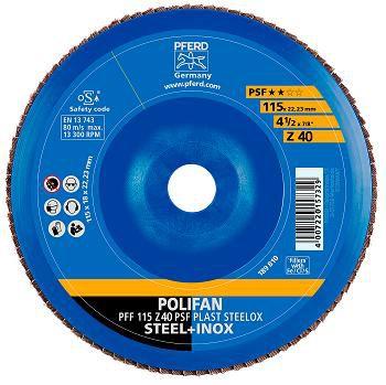 PFERD Schruppscheibe PSF STEEL – 125x7,2x22,23 Mm, Gekröpft, 5 Stück – Für Stahl & Winkelschleifer