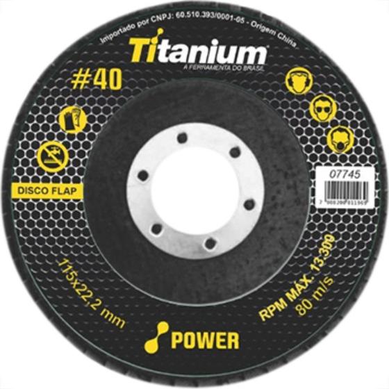 Imagem de Disco Flap Titanium 4.1/2 X 40
