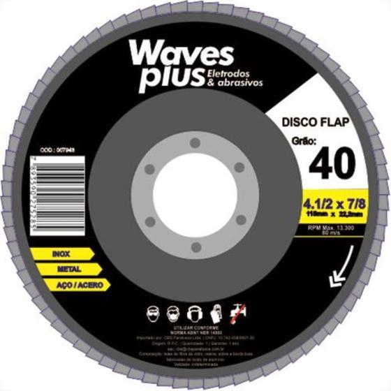 Imagem de Disco Flap Waves 4.1/2 X 40