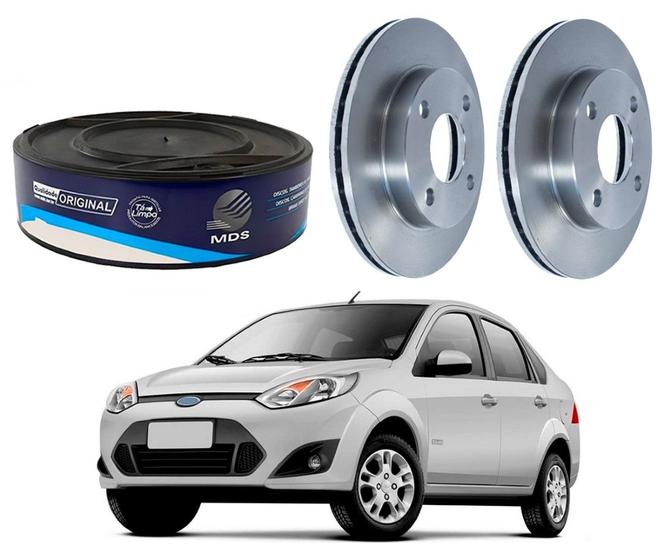 Imagem de Disco freio dianteiro ford fiesta sedan 1.6 sem abs 2011 a 2014