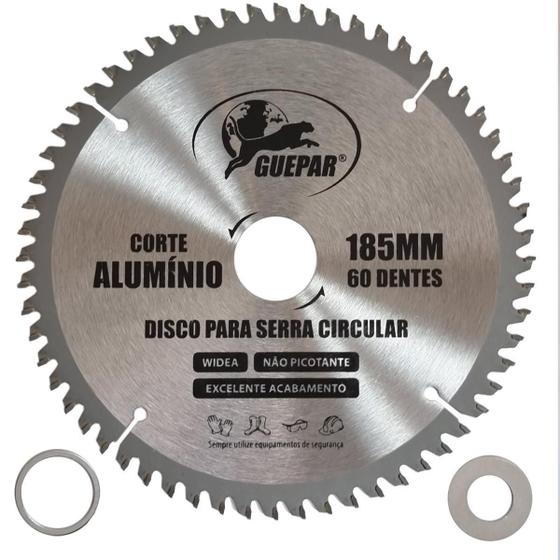 Imagem de Disco Lâmina De Serra Circular 185Mm Para Alumínio 60 Dentes