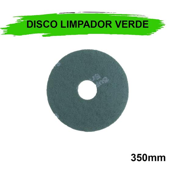 Imagem de Disco limpa piso enceradeira limpador verde plus 350 british