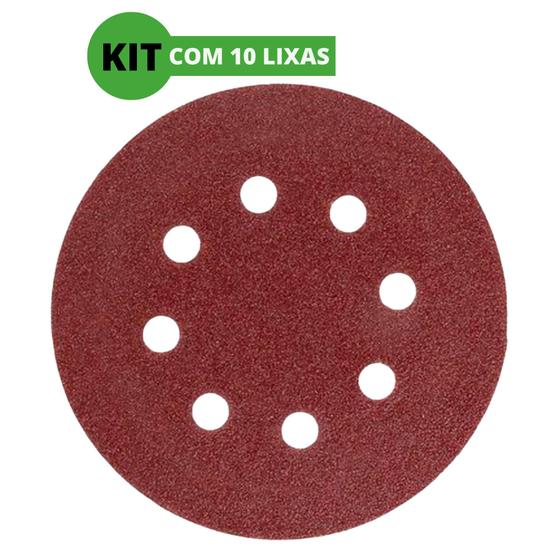 Imagem de Disco lixa aderente com furo de grão 40 de 125 mm da fertak