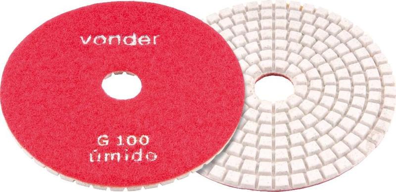 Imagem de Disco Lixa Diamantado Umido 4" G 100 Vonder