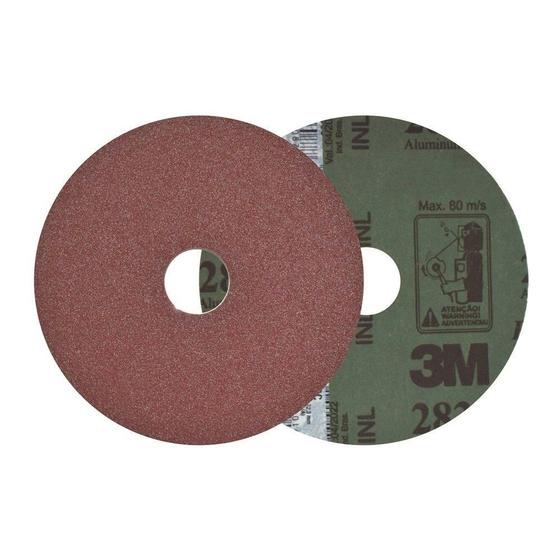 Imagem de Disco Lixa/Fibra 3M 283C 7P 178mm 7,0P P36 Embalagem com 10 Unidades