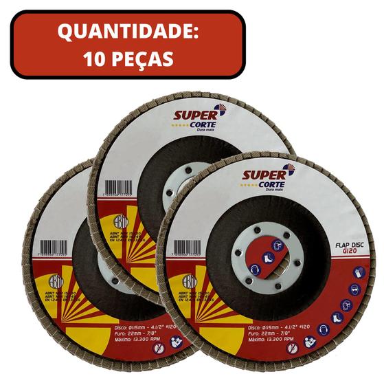 Imagem de Disco Lixa Flap Super G120 115 x 22,23 mm