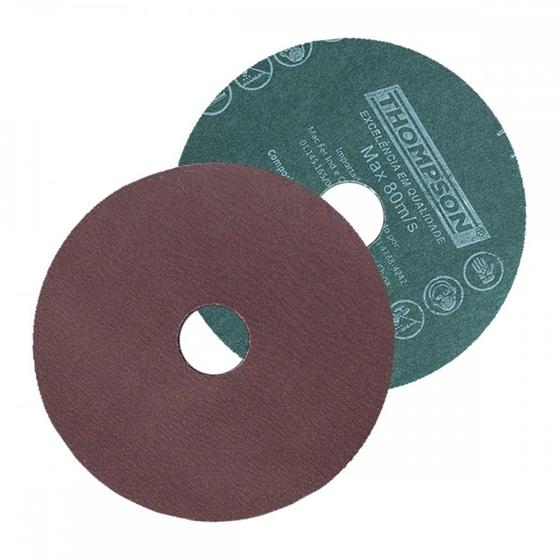 Imagem de Disco Lixa Thompson/Itambe 7'' - Grao 100 ./ Kit Com 10 Peças