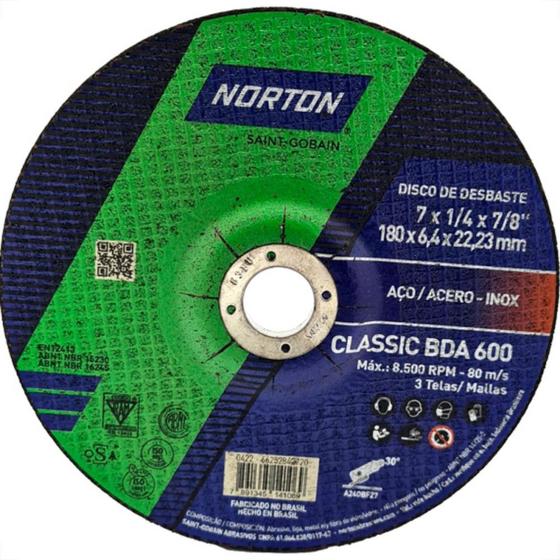 Imagem de Disco Nort.Desb. 7'' X 7/8 - Bda600