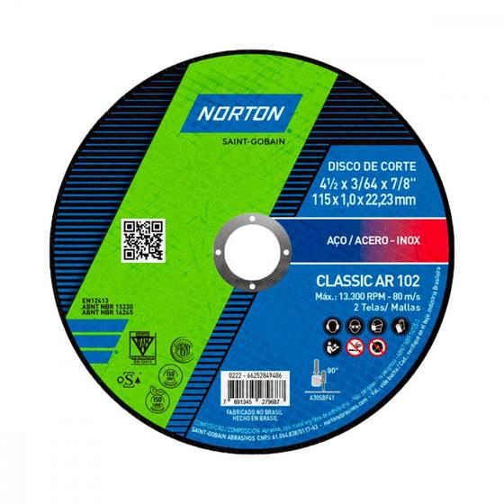 Imagem de Disco Nort.Inox 4.1/2X1,0X7/8 Class