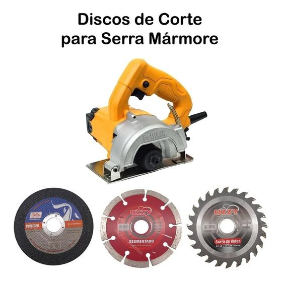 Imagem de Disco p/ Serra Mármore Combo com 3  - Para Ferro, Madeira, Alvenaria