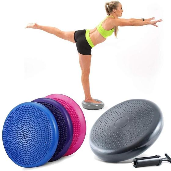 Imagem de Disco Pilates Equilíbrio Inflável Balance + Bomba