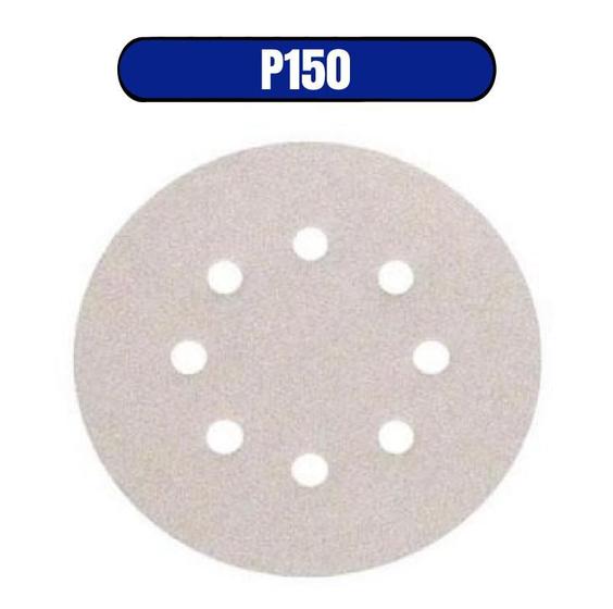 Imagem de Disco Pluma Lixa Branca 125mm 150 Grãos - DISFLEX (08.003)