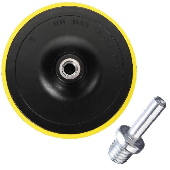 Imagem de Disco Prato Suporte 180Mm 7 Polegadas + Adaptador Pino M14